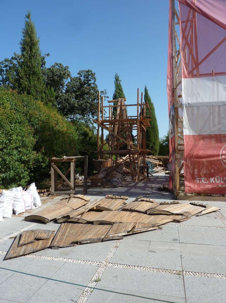 das Trojanische Pferd der Ausgrabungsstätte Troja bei unserem Besuch
